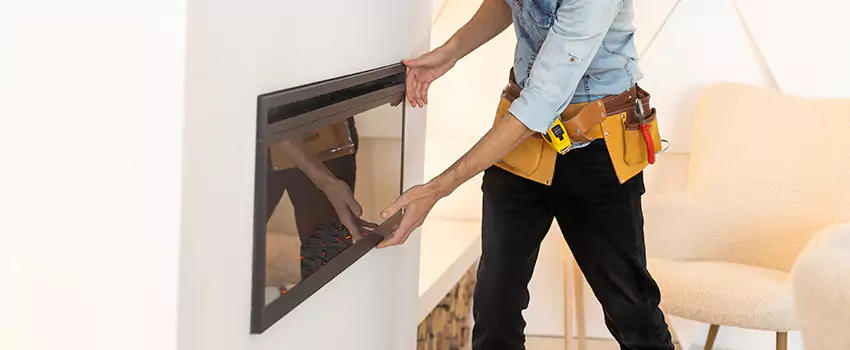 Metal Fireplace Installation in Wantagh, New York