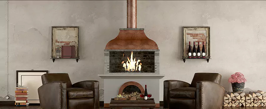 Thelin Hearth Products Providence Pellet Insert Fireplace Installation in Wantagh, NY