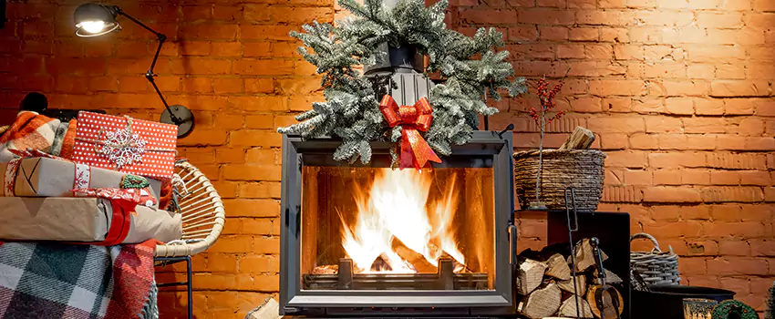 Travis Industries Linear Gas Fireplace Installation in Wantagh, New York