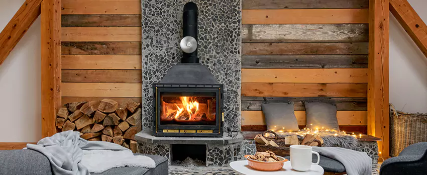 Thelin Hearth Products Direct Vent Gas Stove Fireplace Inspection in Wantagh, New York